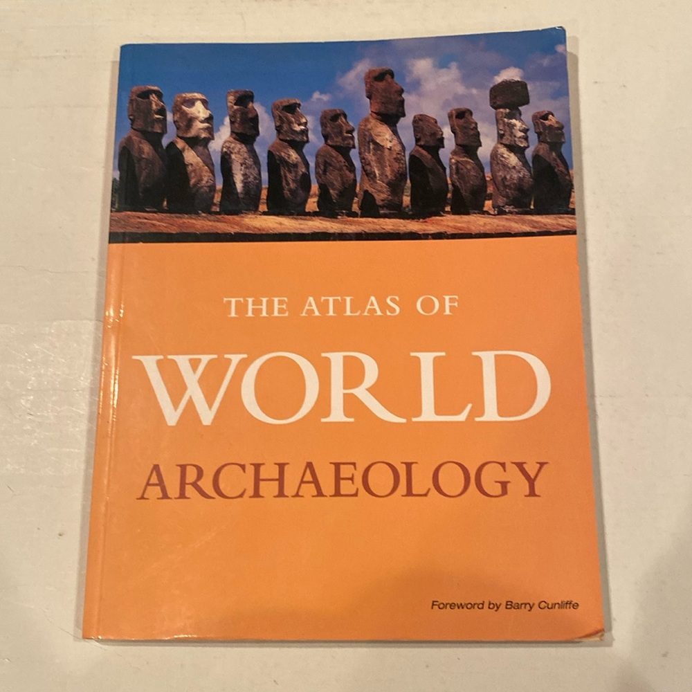 “The Atlas of World Archaeology,” oversized soft cover